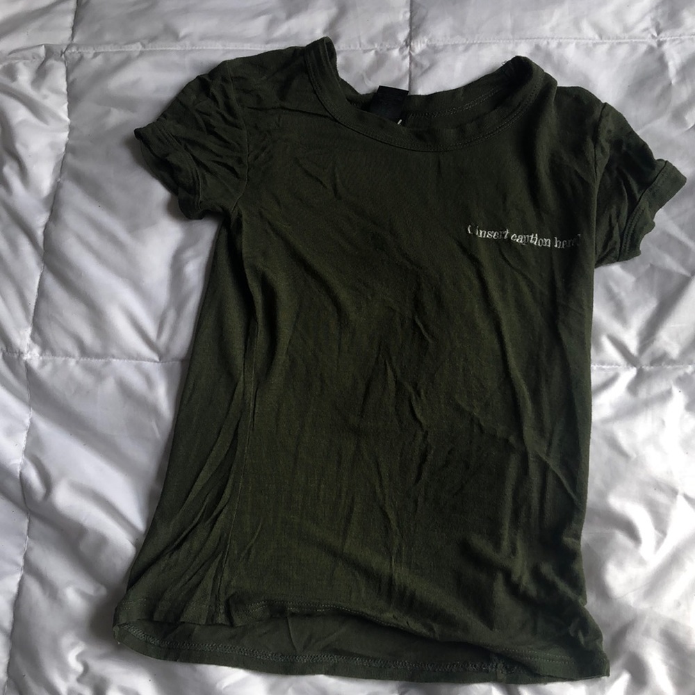 Green shirt